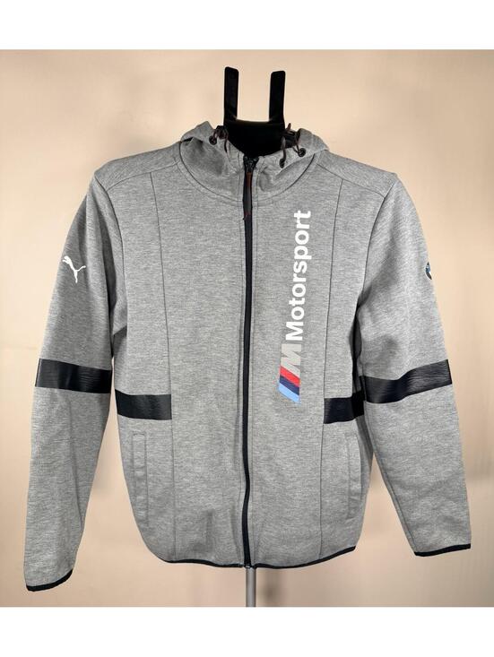 Puma Other - PUMA BMW M Motorsport Men's Full-Zip Hoodie Heather Gray Jacket Size Small